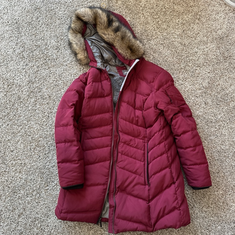 Eddie Bauer maroon parka